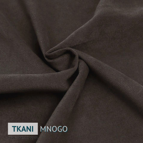 Фото фактуры велюра “06” (однотонный коричневый)