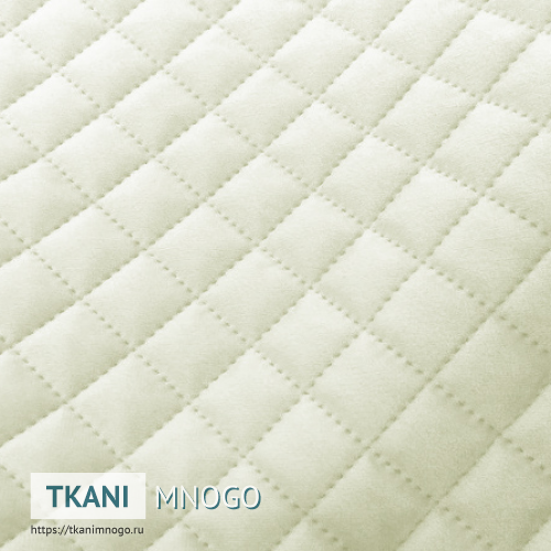 Фото материала велюра “CSBYH1-3A” (ромб белый)