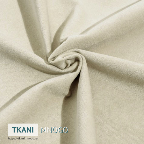 Фото материала велюра “1” (однотонный белый)