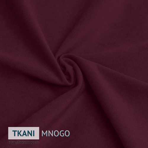 Фото обивки велюра “16” (однотонный бордовый)