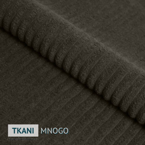 Фото ткани велюра “34” (однотонный, полоса коричневый)