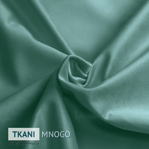 Фото фактуры велюра “MR-16” (однотонный зеленый)