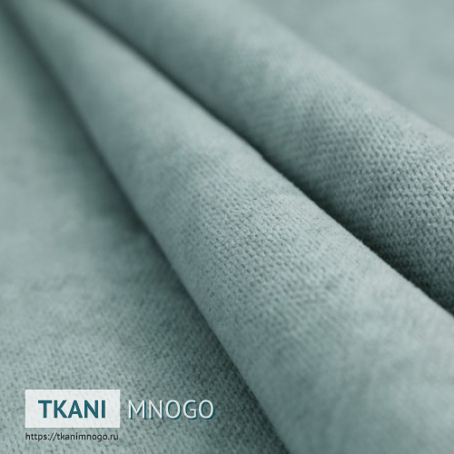 Фото ткани велюра “73” (однотонный зеленый)