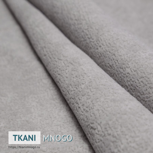 Фото материала велюра “80” (однотонный серый)