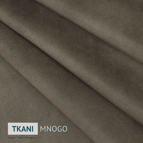 Фото ткани 3 - коричневый однотонный. Производитель Китай. Замша крупным планом.